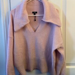 Express Cozy Pink Sweater